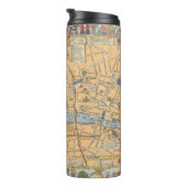 Kinderkaart van Londen, Engeland Thermosbeker (Geroteerd rechts)