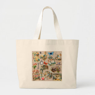 Kinderkamer Alice Kleurrijk 1800s Klassiek Wonderl Grote Tote Bag