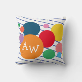 Kinderkamer Decor Geometrisch Kleurrijk Kussen