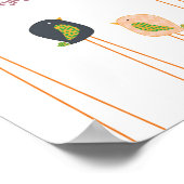 Kinderkamer Klein Vogeltje Muurkunst Poster (Hoek)