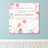 Kinderkamer Kunst Christelijk - Bijbelvers Jeremia Canvas Afdruk (Insitu (Houten vloer))