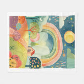 Kinderkamer Kunstontwerp Babydeken Fleece Deken (Voorkant (Horizontaal))