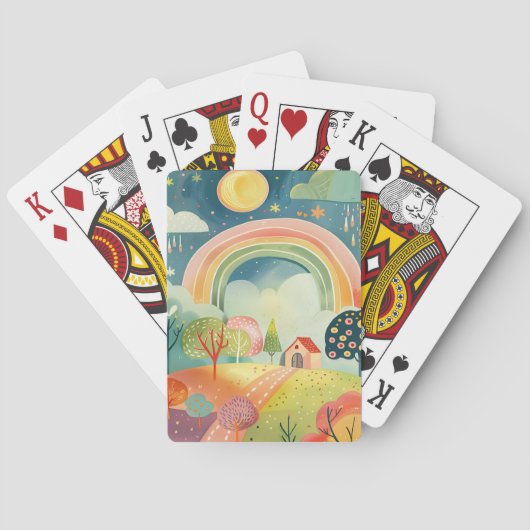 Kinderkamer Kunstontwerp Pokerkaarten (Achterkant)