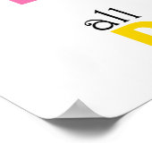 Kinderkamer Laten we de hele dag kleurrijk lezen e Poster (Hoek)