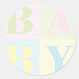 Kinderkamer ledikant plakboek voor aanstaande oude ronde sticker