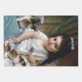  kinderkamer meisje kitten decoupage inpakpapier vel (Voorkant)