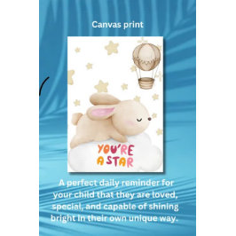 Kinderkamer muurkunst - Canvasprint - Je bent een  Canvas Afdruk