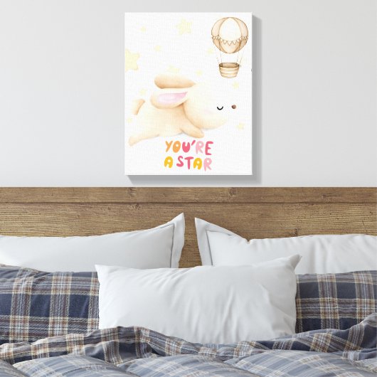 Kinderkamer muurkunst - Canvasprint - Jij bent een Canvas Afdruk (Insitu (Slaapkamer))