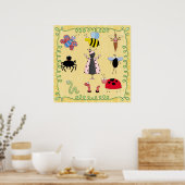 Kinderkamer Poster Insecten (Keuken)