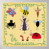 Kinderkamer Poster Insecten (Voorkant)