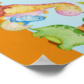 Kinderkamer poster met dinosauriërs Dinosaurus Nur (Hoek)