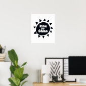Kinderkamer 'Rise and Shine' Poster (Thuiskantoor)