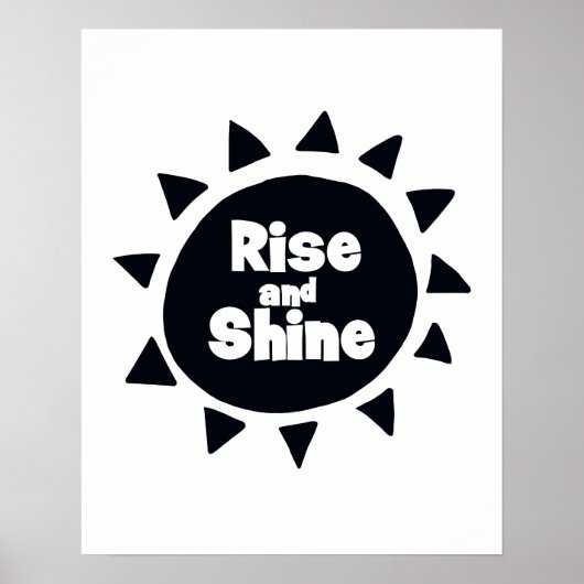 Kinderkamer 'Rise and Shine' Poster (Voorkant)