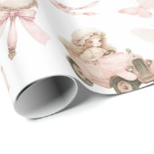 kinderkamer roze meisje cadeaupapier (Rol Hoek)