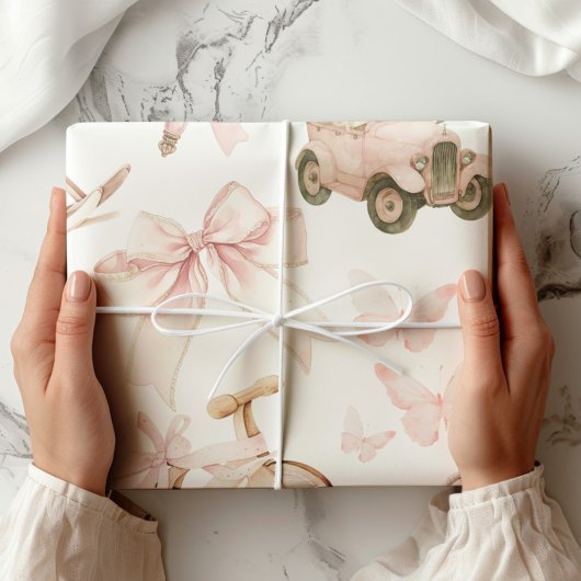  kinderkamer roze meisje cadeaupapier