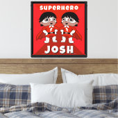 Kinderkamer Superheld Kunst Canvas Afdruk (Insitu (Slaapkamer))