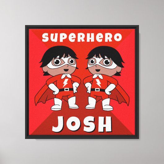 Kinderkamer Superheld Kunst Canvas Afdruk (Voorkant)