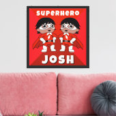 Kinderkamer Superheld Kunst Canvas Afdruk (Insitu (Woonkamer))