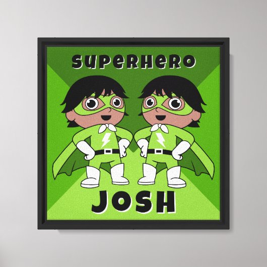 Kinderkamer Superheld Kunst Canvas Afdruk (Voorkant)
