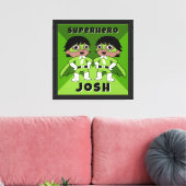 Kinderkamer Superheld Kunst Canvas Afdruk (Insitu (Woonkamer))