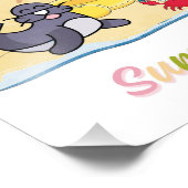 Kinderkamer "Sweet Summer Day" Poster Zomer Kinder (Hoek)