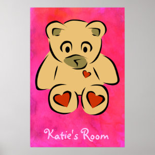 Kinderkamer Teddy Bear Poster