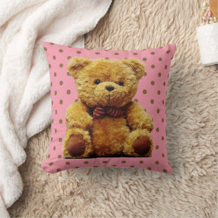KINDERKAMER TEDDY BEAR ROZE KUSSENS