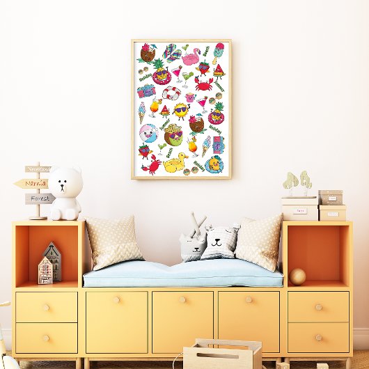 Kinderkamer Zomer Poster | Kinderkamer Poster