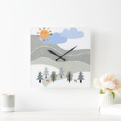 Kinderkamerklok Vierkante Klok (Huis)