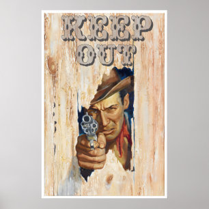 Kinderkamerposter Cowboy Art Western Print Voor De