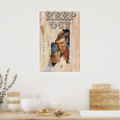 Kinderkamerposter Cowboy Kunst Westerse Print Voor (Keuken)