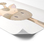 Kinderkamerposter - Giraffe Poster (Hoek)
