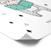 Kinderkamerprint, lees me een verhaal, konijn Illu Poster (Hoek)