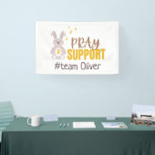 kinderkanker. Aangepaste bidsteun Bannerteken Spandoek (Beurs)