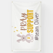 kinderkanker aangepaste naam Banner Outdoor (Verticaal)