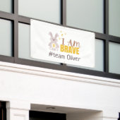 kinderkanker. aangepaste naam Banner Outdoor Sign (Buitenkant Gebouw)