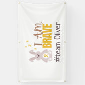 kinderkanker. aangepaste naam Banner Outdoor Sign (Verticaal)