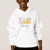 kinderkanker. Aangepaste naam.kinder Pullover Hood (Voorkant)
