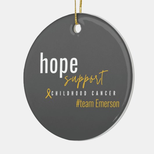 kinderkanker Aangepaste #team naam Ornament (Links)
