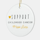 kinderkanker. Aangepaste #team naam Ornamenten (Links)