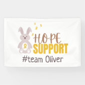 kinderkanker. Aangepaste #team naam.support Banner (Horizontaal)