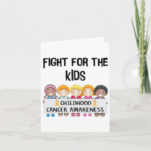 Kinderkanker Bewustzijn Schattig gevecht voor kind Kaart