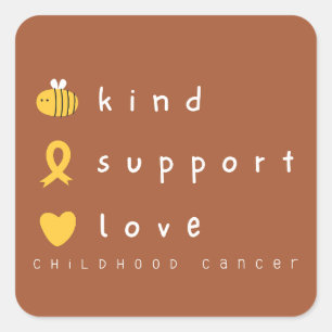 Kinderkanker Bewustzijnsondersteuning Stickers