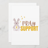 kinderkanker bidsteun Uitnodiging Kaart (Voorkant / Achterkant)