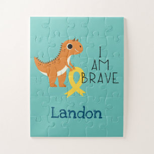 kinderkanker. brave.custom naam-Puzzel Legpuzzel