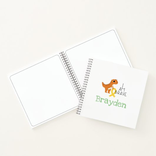 kinderkanker. brave.custom naam-Sketch Boek (Binnen)