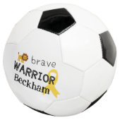kinderkanker.brave krijger.Custom Voetbal (Drie kwart)