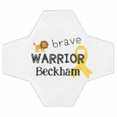 kinderkanker.brave krijger.Custom Voetbal (Enkel)