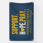 kinderkanker Custom naam Banner Outdoor Sign (Verticaal)