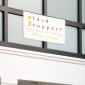 kinderkanker Custom Naam Outdoor Banner (Buitenkant Gebouw)